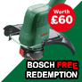 Bosch Rotak 18V2-38 Twin 18v 36v Cordless Lawnmower Mower 32cm 2x 4Ah Battery