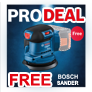 Bosch GLI 18V-1900C 18v LED Cordless Floodlight Bluetooth Light + Tripod x 2