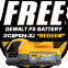Dewalt DCW620H2 18v XR Plunge 1/2" 12mm Router Brushless + 2x 5Ah Powerstack