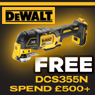 Dewalt DCF840E2T 18v XR Brushless Powerstack Impact Driver + 2 x Batteries 