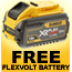 Dewalt DCS520T2 54v XR FLEXVOLT Cordless Plunge Saw 165mm - 2 x 6.0ah Batteries