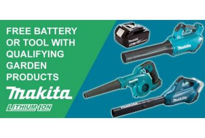Free Tools & Batteries With Makita's Garden Redemption Promotion