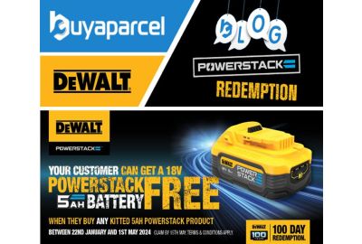 DeWalt Powerstack Battery Redemption 2024 - Get a FREE DCBP518-XJ 5.0ah Battery