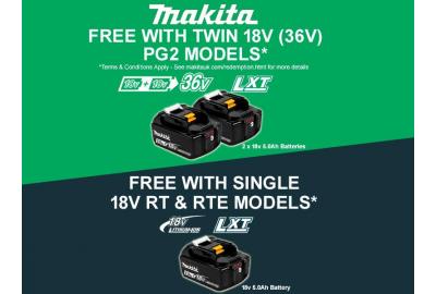 Free Batteries With Makita's Garden Redemption Promotion