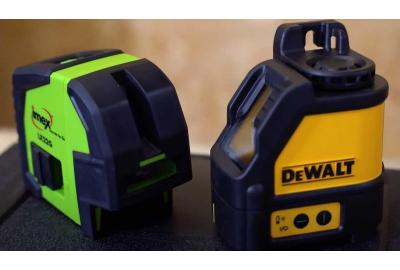 Imex LX22G & Dewalt DW088CG Cross Line Laser Level Comparison