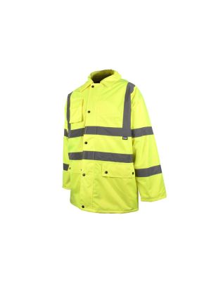Scan UC803 Hi-Vis Motorway Jacket Coat Yellow - M (41in) SCAHVMJM