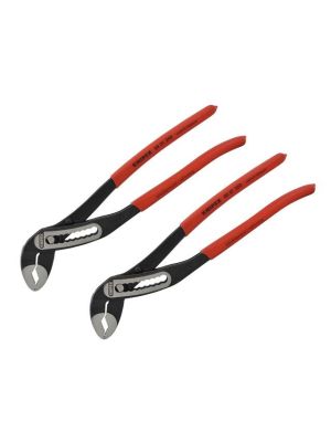 Knipex 8801250 Alligator Waterpump Pliers PVC Grip 50mm Capacity 250mm Twin Pack