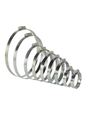 Sealey SHCS2 Zinc Plated Hose Clip Assortment 44-160mm 26pc 