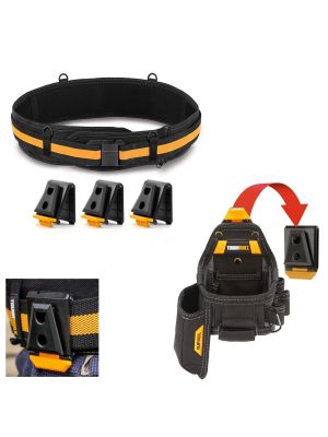 Toughbuilt ClipTech Clip Tech Tape Measure Knife Pouch Belt and Set of Clips