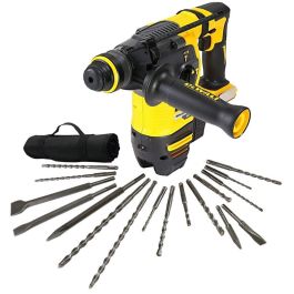 Dewalt DCH333N 54v XR FlexVolt Brushless SDS Hammer Drill 17 Piece Bit Set Buyaparcel
