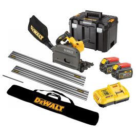 Dewalt dcs520t2xr plunge saw 54v kit with 2 rails discount