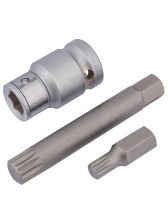 Draper 83566 Draper Expert Spline Bit Set, 1/2" Sq. Dr. (3 Piece)