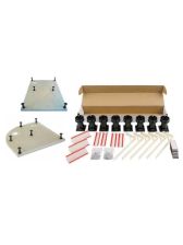 Easy Plumb Shower Tray Riser Leg Kit Adjustable Feet for Quads + Square Trays