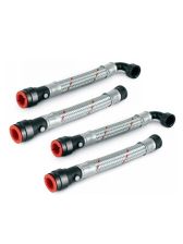 4 x Salamander Pump Hoses Straight + Angled 15mm x 3/4" Flexible Anti Vibration