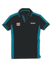 Makita LXT XGT Cooldry Black Polo Shirt T-Shirt Black Collar Stitched Logo Large