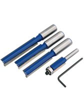 Draper 89993 Extra Long Router Bit Set (4 Piece)