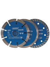Draper 99795 Diamond Blade Set, 115mm (3 Piece)