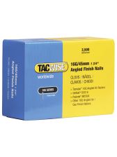 Tacwise 0770 16G 38mm Angled Finish Nails Galvanised 2500 Pack 16GA DCN660 IM65A