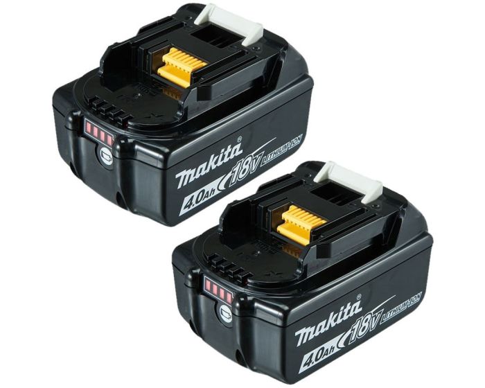 2 X Makita 18V 4.0Ah Li-Ion LXT Battery BL1840 BL1840B 4AH 196399-0 Genuine  UK Buyaparcel