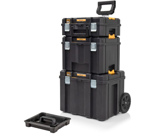 Dewalt TSTAK 2.0 Tool BOX Series Freely Stack Combine Include Suitcases  Larger Capacity Boxes Trolleys Compatible with TSTAK 1.0