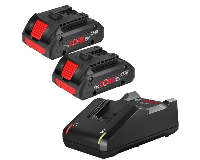 Bosch AL 1860 18v Cordless Battery Charger and 2 x CoolPack Li-ion