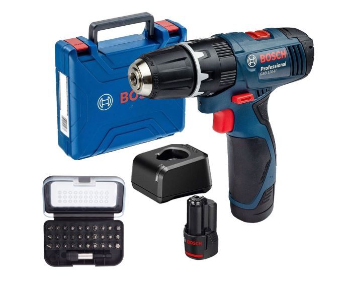 Bosch GSB 120V LI 12v Combi Hammer Drill 2 Speed GSB120V LI 2 x