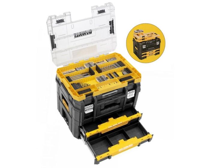 Dewalt DWST1 70702 TStak Combo II IV Tool Storage Box 2 Drawers
