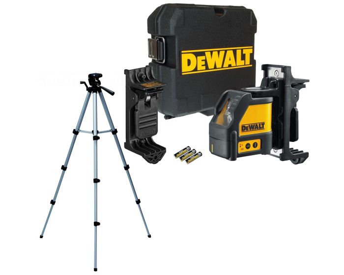 Dewalt DW088K Self Levelling Cross Line Laser Level Bracket Case + Bag +  Tripod Buyaparcel