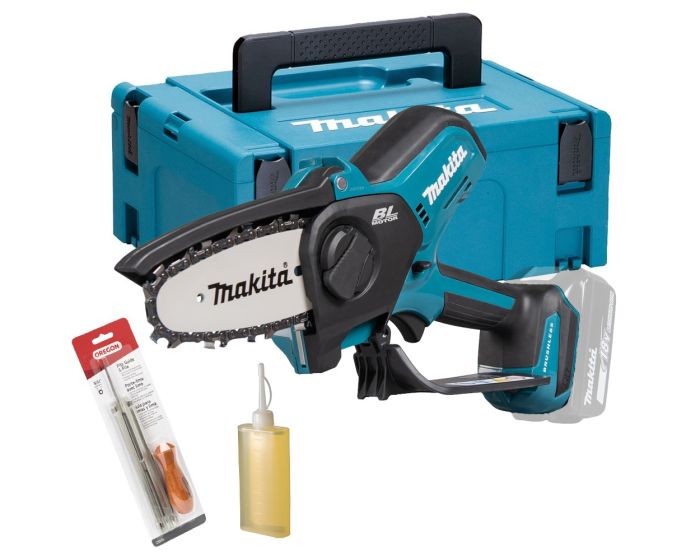 Makita DUC101Z Cordless Brushless Pruning Saw 18V Body Chainsaw 100mm Makpac