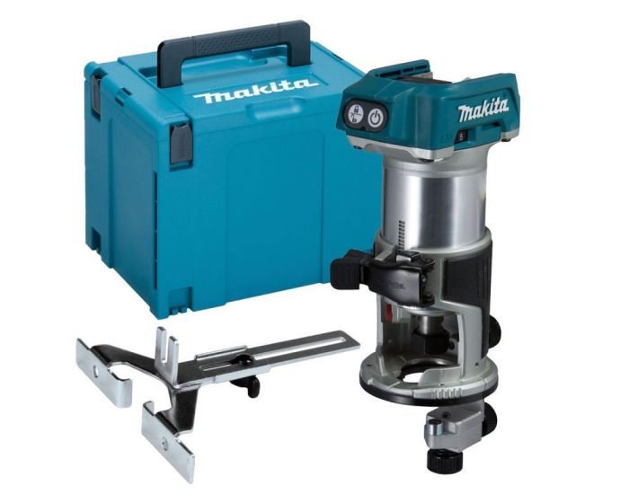 Makita DRT50RMJX2 18v Cordless Brushless Laminate Router Trimmer Plunge Base Buyaparcel