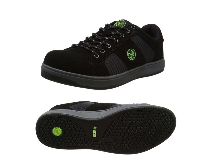 Black safety trainers uk shop
