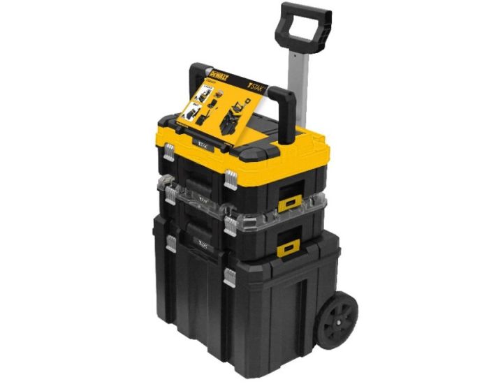 Dewalt DWST1 81049 TStak Tower Rolling Mobile Tool Storage Boxes