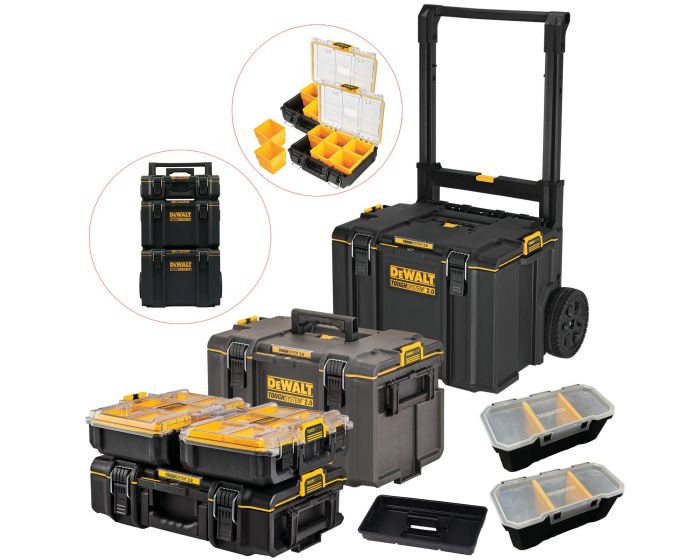 Dewalt DWST83392-1 Toughsystem 2.0 1/2 Width Deep Organiser - Screws &  Fasteners