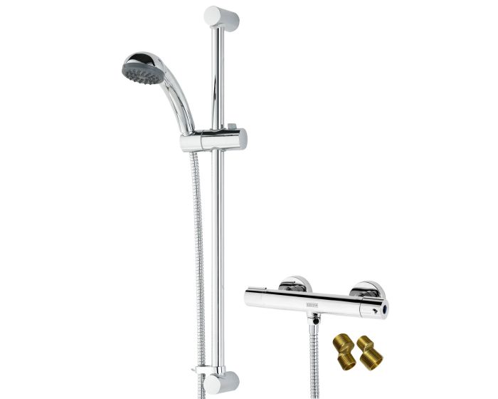 Bristan Zing Thermostatic Bar Mixer Shower Cool Touch 135 165mm Pipe Centres Buyaparcel