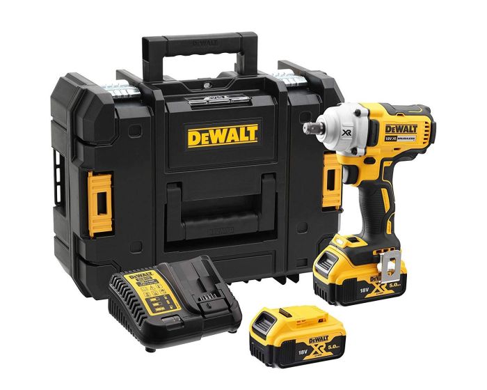 Dewalt DCF894HP2 18v XR High Torque Brushless Impact Wrench 1 2 Hog Ring 5ah Buyaparcel