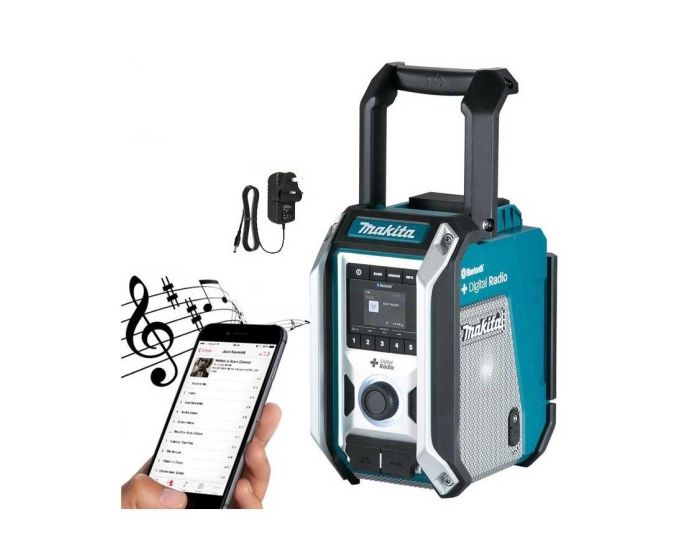 Makita DMR115 Digital DAB Site Radio DAB + Bluetooth USB Charger 18v LXT  12v