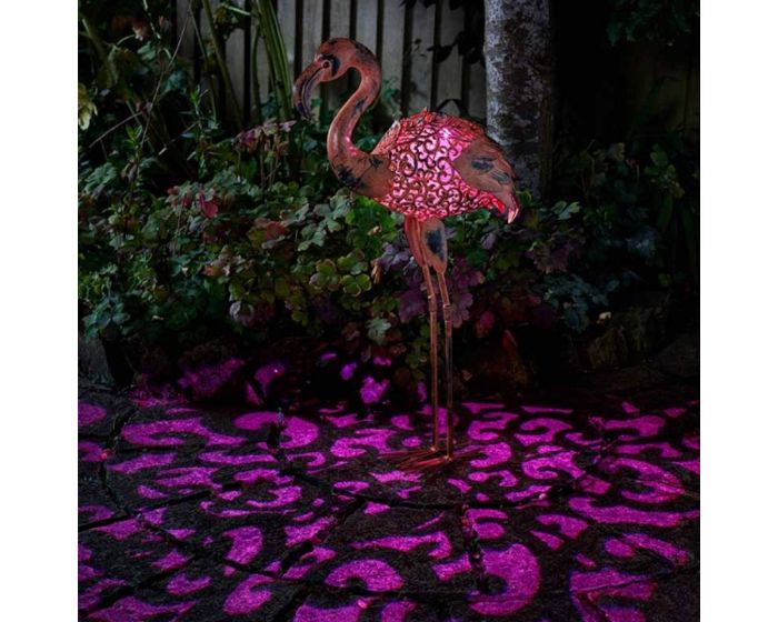 Smart Garden Solar Flamingo Silhouette Light Garden Light Figure