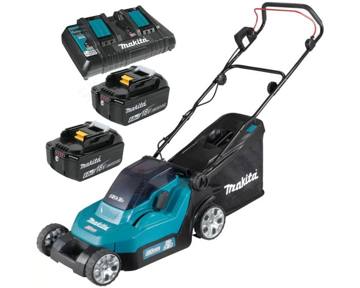 Makita DLM382PG2 18v 36v LXT Cordless Lithium Battery Lawn Mower 2 x 6.0ah Buyaparcel