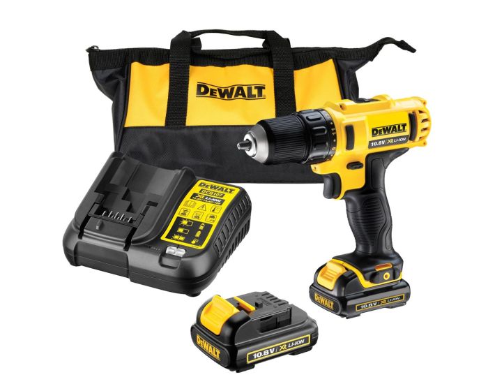 Dewalt DCD710C2 10.8v XR Sub Screwdriver Drill 2 x 1.3 Battery Buyaparcel