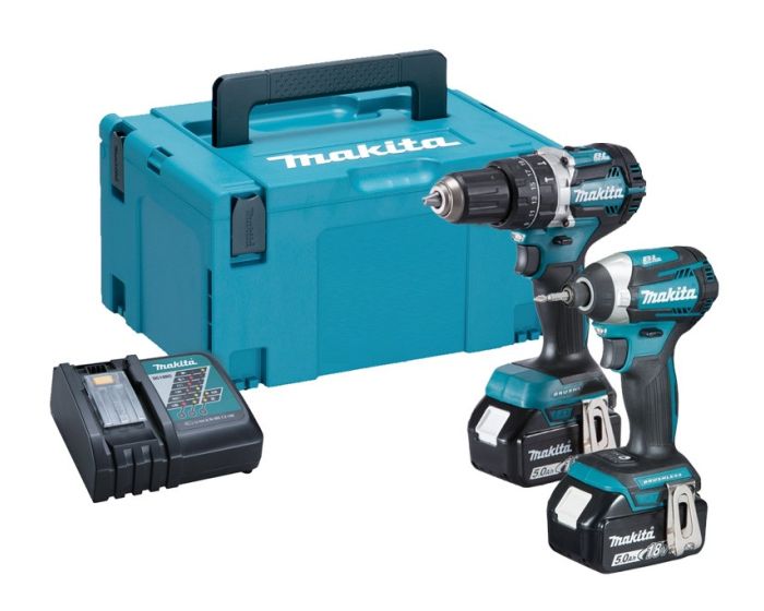 Makita 18v DLX2181TJ Brushless Kit DHP484 Hammer Drill DTD154 Impact Driver Buyaparcel