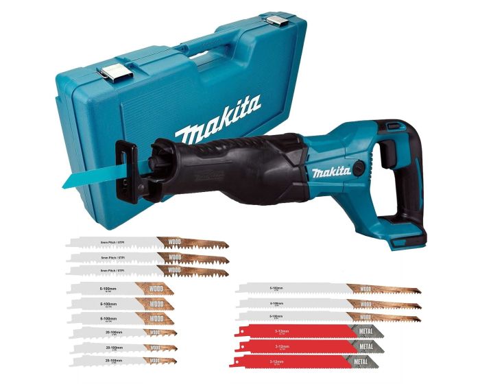 Makita DJR186Z 18v LXT Reciprocating Recip Sabre Saw DJR186ZK Bare Case Blades Buyaparcel