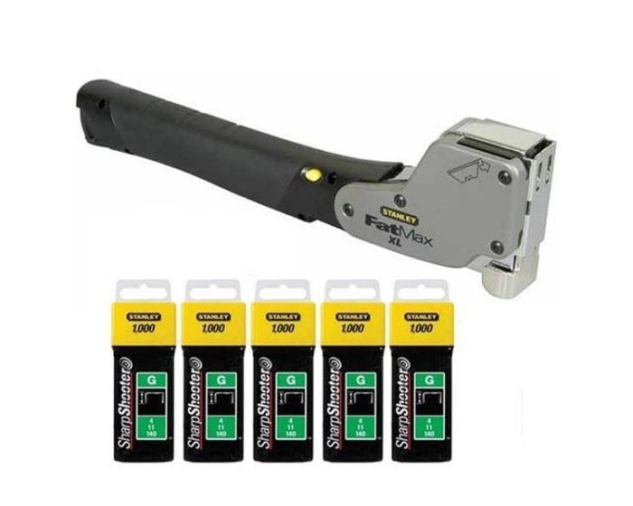 Stanley 0-PHT350 FatMax XL Hammer Tacker & 5000 10mm Staples 1-TRA706T  Buyaparcel