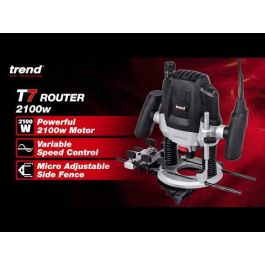Trend T7EK 1/2in 2100W Plunge Cut Router 240V + Kitchen Worktop 50mm ...