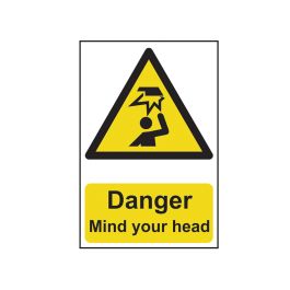 SCAN Warnschild „Danger Mind The Step“ – PVC, 200 X 300 Mm, Selbstklebend, UV-beständig