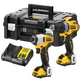 Dewalt DCK2111L2T 12v Brushless Sub Compact Twin Pack Combi Drill ...