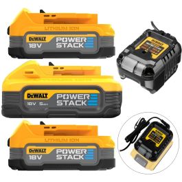 DeWalt Batterie POWERSTACK XR 18V DCBP034-XJ - Compacte, 50% De Puissance En Plus Et Durée De Vie Doublée - Compatible Tous Outils XR