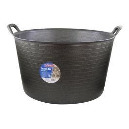 Faithfull Eco Flex Secchio Multiuso 15L Nero: Resistente, Riciclabile, Capacità 150kg, Per Edilizia, Giardinaggio E Casa, In Polietilene Riciclato