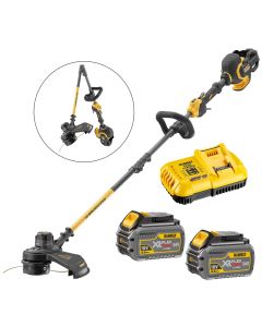 Dewalt DCM5713T2 54v XR Flexvolt Cordless Grass Trimmer Cutter Split Shaft 2x6ah