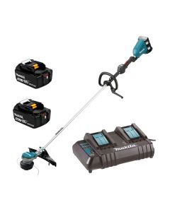Makita DUR368LCT2-KIT Twin LXT 18v 36v Li-Ion Brushless Brush Cutter 2 x 5.0ah