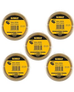 5x Dewalt DT20651-QZ Line Trimmer Wire 2mm 68.6m Dewalt DCM561 DCM561P1 DCM561PB